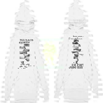 Sometimes I Just Be Farting Vintage Frog Graphic Hoodie | Seseable UK