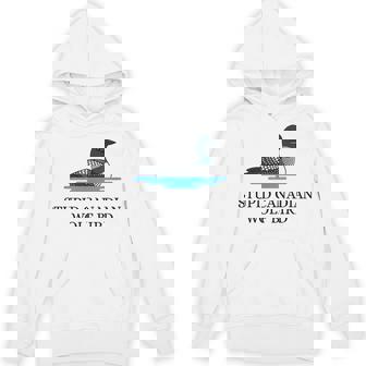 Stupid Canadian Wolf Bird Hoodie | Mazezy