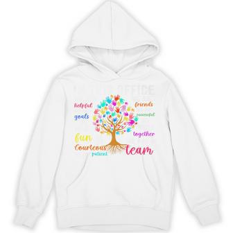 We Are A Team School Office Staff Front Office Staff Hoodie - Thegiftio UK