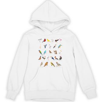 Types Of Birds Alphabet A-Z Abc Bird Hoodie - Thegiftio UK