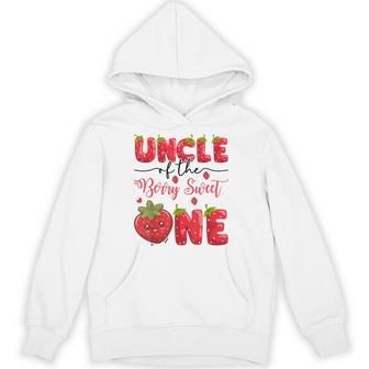 Uncle Of The Berry Sweet One Strawberry First Birthday Hoodie - Monsterry