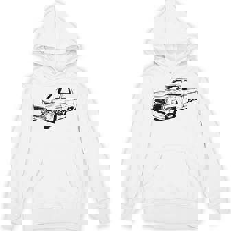 Vintage 73-87 Mini C10 Truck Slammed Graphic Dad Gag Father Hoodie - Thegiftio