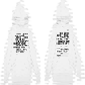 Will You Marry Me Wedding おもしろプロポーズ パーカー - Kawaiitshirt