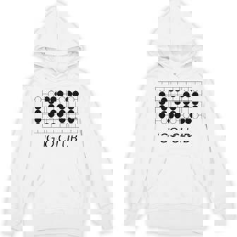 【バックプリント・背中側】囲碁 Igo 碁石 黒白 棋士【部活】クラブ【変なtシャツ屋さん】碁盤 おしゃれ 面白い 長袖tシャツ パーカー - Kawaiitshirt