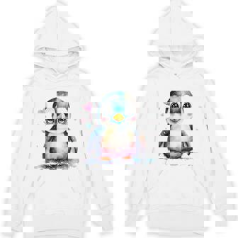 ちょっと可愛い赤ちゃんペンギンの鳥とハートのペンギン。 パーカー - Kawaiitshirt