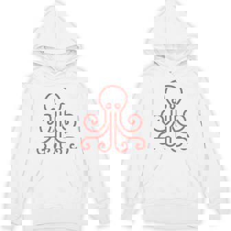 イカ 動物 面白い小さなタコ シンプルなイカ パーカー - Kawaiitshirt