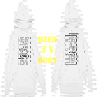 ビールがこの体を作る 面白いビール腹 パーカー - Kawaiitshirt