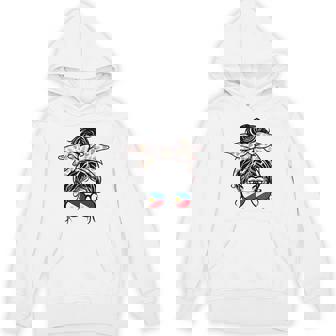 フィリピン 散らかった団子 バンダナ付き フィリピン国旗グラス 長袖tシャツ パーカー - Kawaiitshirt