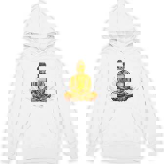 ブッダ 国際ヨガデー バックプリント パーカー - Kawaiitshirt