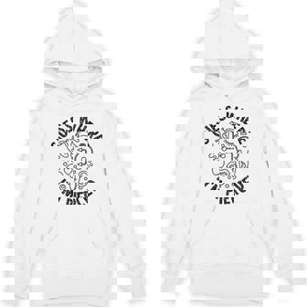 ボディピアス Guess Where I'm Pierced アンティーク調デザイン パーカー - Kawaiitshirt