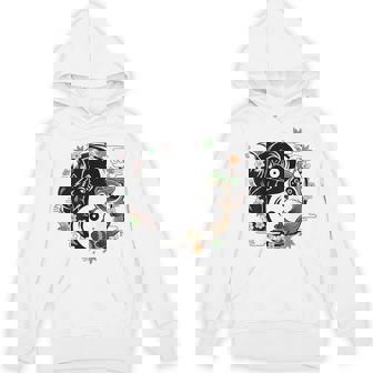 狸と狐 太極図 たぬき きつね パーカー - Kawaiitshirt