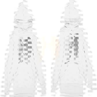 背面にリアルな白い天使の羽。 パーカー - Kawaiitshirt