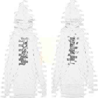 面白いtシャツ コーギー ギター イヌ メンズ 犬好き グッズ かわいい おもしろ 面白い 服 ネタ パーカー - Kawaiitshirt