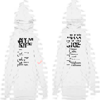 面白い皮肉な大人のユーモアの独身パーティーなぜ私は独身なのか パーカー - Kawaiitshirt