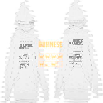 頑固なビルマの猫 トリックおもしろ子猫愛好家 パーカー - Kawaiitshirt