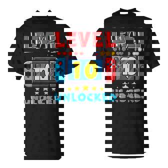 10 Year Old Bday Decorations Son Boy 10Yr 10Th Birthday T-Shirt - Monsterry