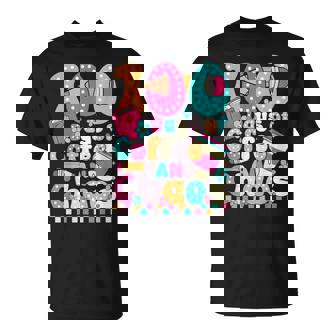 100 Days Of Coffee & Chaos Teacher Retro 100Th Day Of School T-Shirt - Monsterry