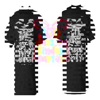 100 Days Of Kindergarten Teacher Coquette Bow Girl Women T-Shirt - Thegiftio