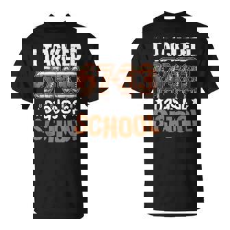 100 Days Of School Football Boys 100Th Day Of School 6733 T-Shirt | Seseable FR