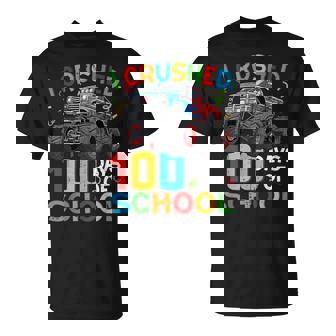 100 Days Of School Monster Truck Happy 100Th Day Of School T-Shirt - Monsterry