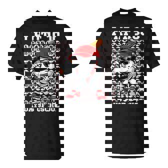 100 Days Of School Retro Baseball Sport For Boys Teachers T-Shirt | Seseable UK