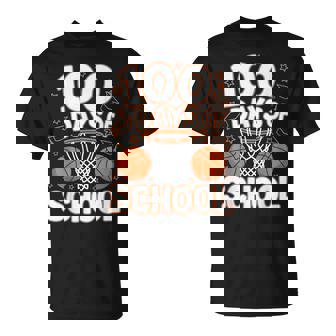 100Th Day Of School Teacher Basketball 100 Days Of School T-Shirt - Thegiftio
