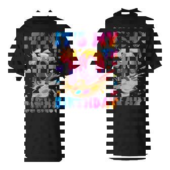 10Th Birthday Girl 10 Years Painting Art Number 10 T-Shirt | Mazezy