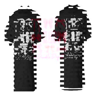 10Th Birthday Girl Pink Coquette Bow 10 Year Old Aesthetic T-Shirt | Mazezy