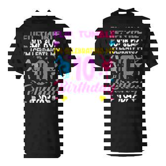 10Th Birthday Gymnast Girl 10 Year Old Bday Gymnastics Party T-Shirt | Seseable CA