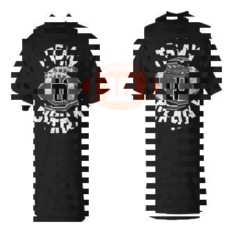 10歳の誕生日 フットボール 10歳 男の子 スポーツパーティー キッズ Tシャツ - Kawaiitshirt