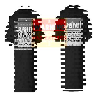 18Th Birthday Warning Childhood Expired 18 Years Women T-Shirt | Mazezy