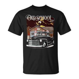 1948 Classic Truck With Old School Service Station T-Shirt - Thegiftio UK