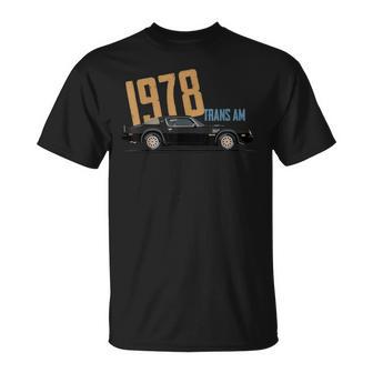 1978 78 Trans Am Vintage Black Car Muscle Cars 70S Classic T-Shirt - Thegiftio UK