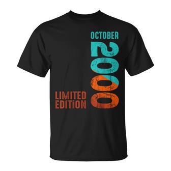 2000 Octubre 2000 Año 2000 Retro 2000 Edición Limitada 2000 Camiseta unisex - Regaloses