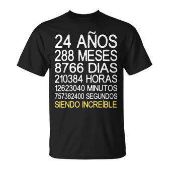 24 Años Cumpleaños Hombre Regalo Divertido 24 Años Camiseta unisex - Regaloses
