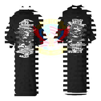 250Th Birthday 1776 2026 Eagle Flag Patriotic Anniversary T-Shirt | Seseable UK