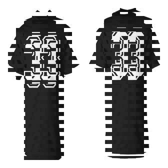 33番のスポーツスタイル。ホワイト。 Tシャツ - Kawaiitshirt