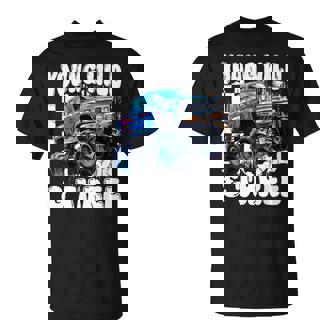 3Rd Birthday Monster Truck Young Wild And Three 3 Year Old T-Shirt | Seseable FR