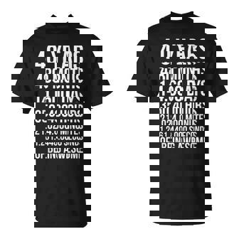 40歳の誕生日プレゼント 40歳用 Tシャツ - Kawaiitshirt