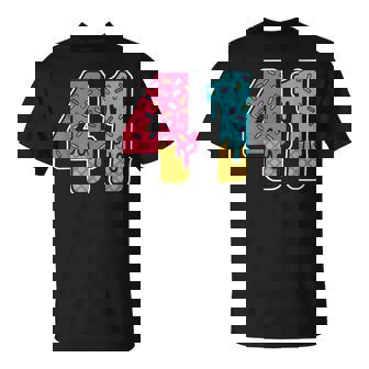 41 Ice Cream Drip Meme Forty One Four Gen Alpha Slang T-Shirt | Mazezy