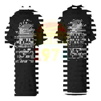 48 Años Cumpleaños Hombre Intage Nacido En Junio 1974 Camiseta unisex - Regaloses