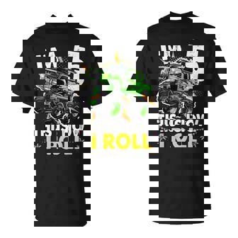 5 Year Old Monster Truck 5Th Birthday Boy T-Shirt - Thegiftio