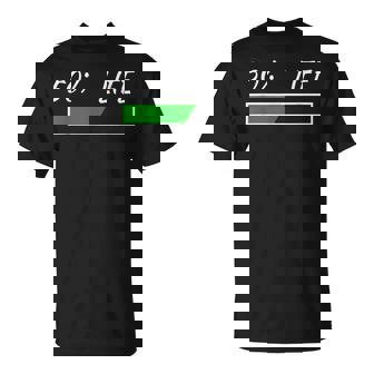 50Th Birthday 50 Life 50 Years Life Loading Bar 50 Percent Tシャツ - Kawaiitshirt