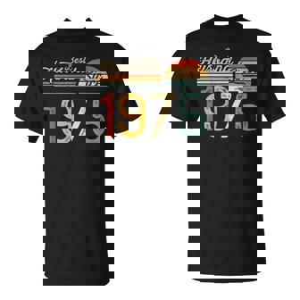 50th Wedding Anniversary 50 Years Best Husband Since 1975 T-Shirt | Mazezy
