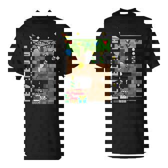 5Th Birthday Boy I Leveled Up 5 Pixel Birthday Gamer T-Shirt | Seseable CA