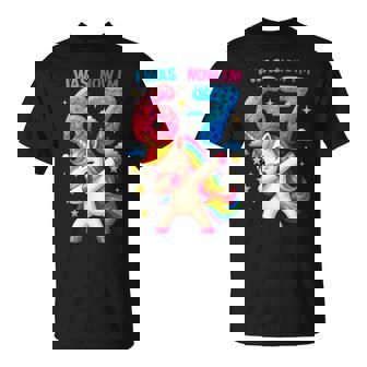 I Was 6 Now I'm 7 6 7 Six Seven Meme Unicorn Birthday T-Shirt - Thegiftio