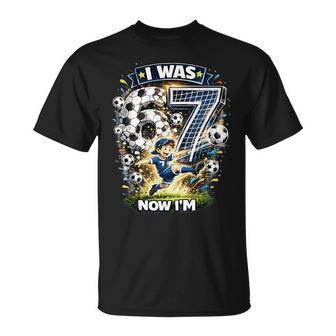 I Was 6 Now I'm 7 Six Seven Soccer 67 Birthday Boys T-Shirt - Thegiftio UK