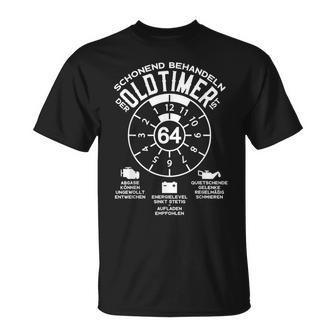 64 Jahrechonend Behandeln Oldtimer 64 Geburtstag T-Shirt - Seseable