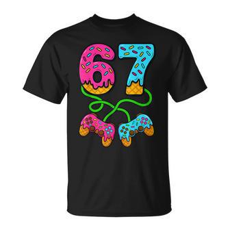 67 Ice Cream Drip Meme Gamer Six Seven Gen Alpha Slang T-Shirt - Thegiftio UK