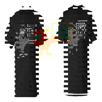 67 Thanksgiving Turkey Math Teacher Six Seven Meme T-Shirt - Thegiftio